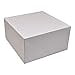 thumbnail image 2 of Deep Square Cardboard Box With Lid, 10X10 Inch, White Deep Gift Box, 2 Packs Of 4 (8 Total), 2 of 2