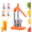 Orange, variant on Cast Iron Citrus Juicer - Commercial Grade Hand Press for Lemon, Lime, and Orange - Stainless Steel Construction