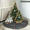 thumbnail image 5 of Gold and Red Deer Decoration Pattern Holiday Tree Skirt, 5 of 6
