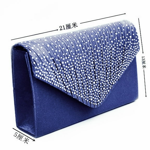 XIANXIAN Women's Evening Bags Formal Party Clutches Wedding Purses Ladies Large Evening Satin Diamante Ladies Clutch Bag Party Envelope Bag