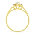 thumbnail image 5 of 14k Yellow Gold Freshwater Cultured Pearl And Diamond Ring, 5 of 6