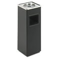 thumbnail image 2 of Safco Modern Black Square Ash And Trash Receptacle In Black, 2 of 2