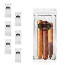 Poly Zipper Cigar Bag, 4 x 8 Inches. Pack of 1000 Clear Plastic Bags for Cigars, 2 Mil Thick. Tamper-Proof Small Reclosable Zip Bags for Safe Storage of Cigars