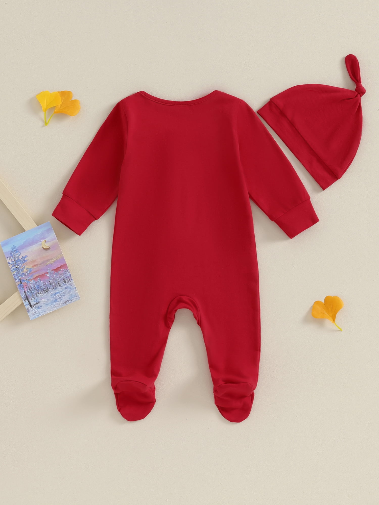 GXFC Preemie Boys Girls Fall Clothes 3M 6M Newborn Boys Long Sleeve Zipper One Piece Jumpsuits Bodysuit with Hat Outfits Autumn Clothing for Infant Boys