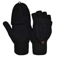 thumbnail image 1 of Flip lindos guantes de lana de doble uso, cálidos guantes de lana de medio dedo y medio dedo de otoño e invierno para mujeres y hombres Zhivalor OTTO-LQ-0084, 1 of 6