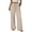 Light Beige, variant on Wide Leg Pants for Women Flowy Palazzo Drawstring Elastic Waist Trousers with Pockets Summer Beach Vacation Clothes