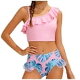 thumbnail image 1 of Vestido de Fiesta de Navidad de Niñas Estilo de Baño Dividido con Volantes Y Correas para el Verano, Traje de Baño Lindo con Poliéster Suave para Diversión Seca Y de Moda, 1 of 7