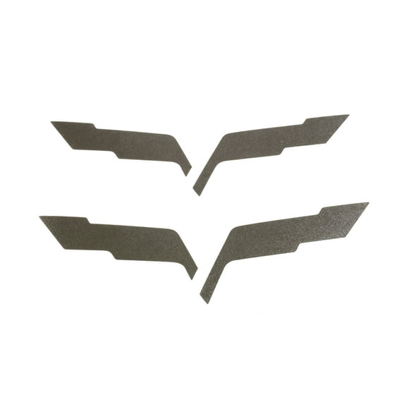 2005-2013 Corvette Emblem Blackout Overlay Set of 2