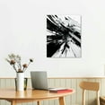 thumbnail image 2 of Nawypu Black and White Abstract Painting White Textured Poster Modern Black and White Pictures Minimalist Textured Wall Art Abstract Black Painting for Living Room Bedroom Office Wall Decor No Frame, 2 of 4
