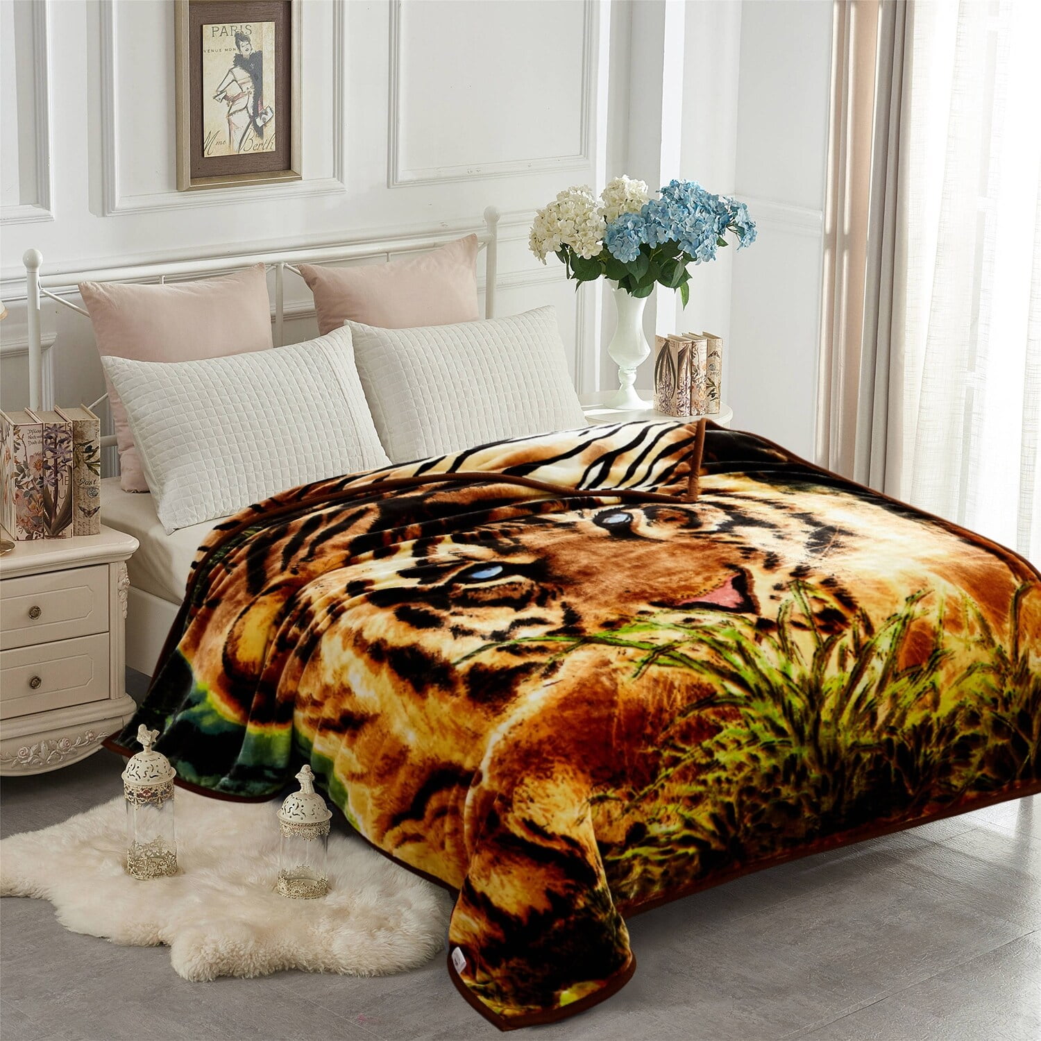 Animal fur blankets sale
