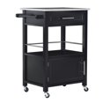thumbnail image 1 of Linon cayden Black Kitchen cart,, 1 of 6