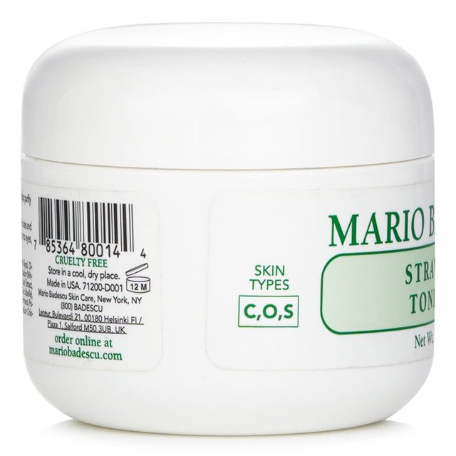 Máscara de arcilla Mario Badescu, tónico de fresa para combinación y aceite