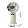 thumbnail image 3 of Vacemry USB Rechargeable Handheld Fan, Slim High-Speed Digital Display Powerful Wind, Desktop Fan Outdoor Fan for Home Office Travel Camping, 3 of 9