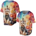 thumbnail image 3 of Hello 2025 Yorkshire Terrier Celebrates Happy New Year Firework Balloon All Over Print 3D Baseball Shirt Yorkie Dog Lover Gifts Softball Sport - 02024, 3 of 6