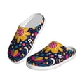 thumbnail image 2 of Picia Cinco De Mayo Floral for Women's Lamb-hug Comfy Fleece House Slippers Memory Foam, Slip-on House Shoes Indoor Outdoor-37/38, 2 of 7