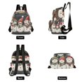 thumbnail image 4 of FORMRS Mini Backpack Purse for Women Quilted Travel Daypack Casual Shoulder Bag, Red Snowmen, 4 of 7