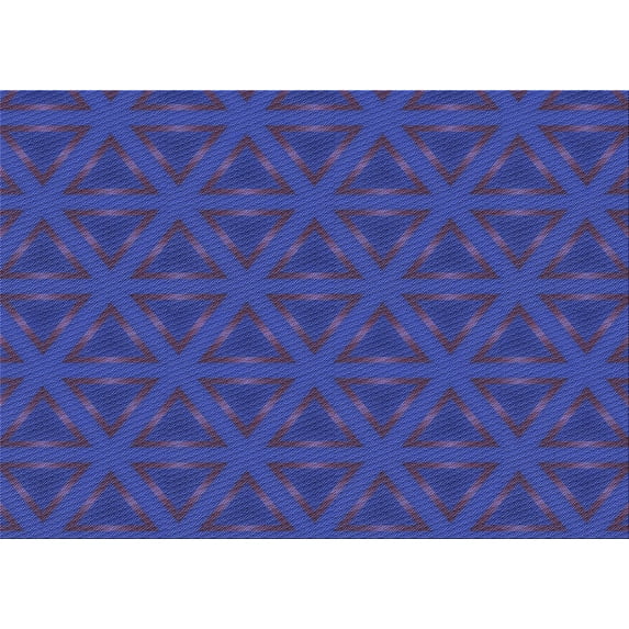 Ahgly Company Machine Washable Indoor Rectangle Transitional Sapphire Blue Area Rugs, 7' x 10'