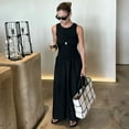thumbnail image 3 of Khaki Elegant Long Dresses 2025 Women's Spring Sleeveless Black Dresses Fashion Casual Party Y2k Dress Vestidos For Female, 3 of 8