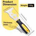thumbnail image 2 of 13 in 1 Stainless Steel Painter Tool, Paint Scraper, 13 in 1 Multi-Function Painter Tool, Putty Knife with Straight Scraper, Curved Scraper, Nail Puller, 2 of 5