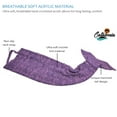 thumbnail image 3 of Catalonia Adult Knitted Mermaid Tail Blanket with Anti-Slip Neck Strap Soft Snuggie Throw All Seasons Sleep Bag 66.5” x, 3 of 5