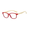 thumbnail image 3 of Gafas de silicona antiluz azul para bebés, montura suave, modernas rojo, 3 of 7