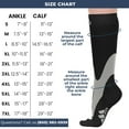 thumbnail image 5 of Mojo Unisex Compression Socks 20-30mmHg for Edema, Swelling, DVT - Black, Small, 5 of 8