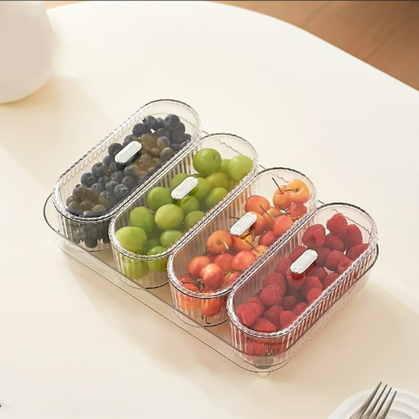 TopLLC Divided Serving Tray With Lid, Multifunctional Storage