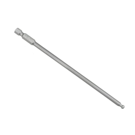 Ball End Hex Bits 1/4-inch Hex Shank 5.1 Inch Length Magnetic H4 Head Screwdriver S2 HRC58 Screw Driver Bit