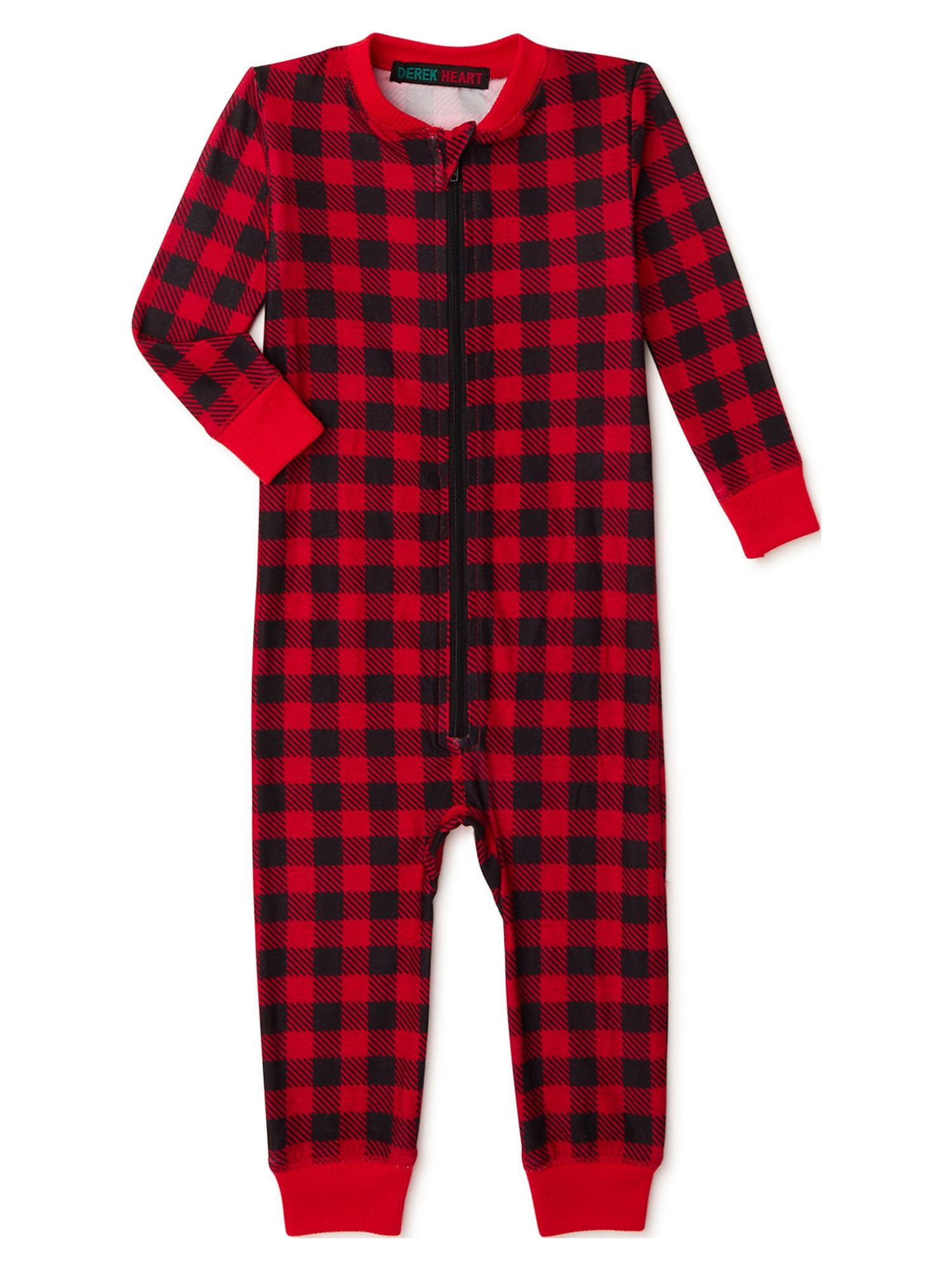 Derek Heart Baby Unisex Gnomes Holiday Matching Family Pajamas, 1-Piece, Sizes NB-12M