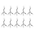 thumbnail image 2 of Giratorios De Barril De Pesca, Piezas De Repuesto De De Pesca A Presión De Enclavamiento De Rotación De 360 ​​​​grados, 10 Piezas Para Uso En Exteriores, 2 of 7