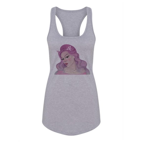 Pink Girl Racerback Tank Women -Image by Shutterstock, Female XX-Large