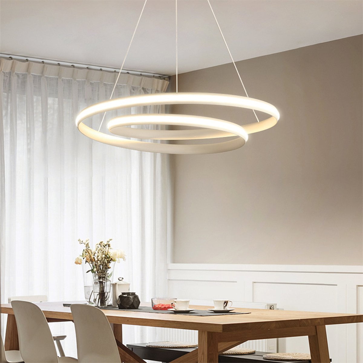 Modern Led Ceiling Light Minimalist Art Acrylic Pendant Lamp Chandelier