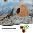 thumbnail image 2 of KAKOWELY 4Pcs Gecko Coconut House Coconut Shell Hanging Design Comfortable Living Environment for Small Pets, 2 of 8