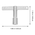 thumbnail image 3 of OULII 3Pcs Stainless Steel Drum Tuning Keys Silver Drum Set Wrench Durable Adjustment Tool, 3 of 8