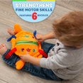 thumbnail image 2 of Juguetes con hebilla con forma de animal de peluche Barney Crab Montessori Learning, 2 of 5