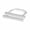 Silver, variant on Sterling Silver Double Sideways Bar Open Adjustable Ring F0343-Gold-M 1/2 - US 6.5 (adjustable)
