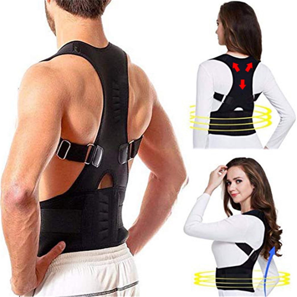 Waist Lower Back Support Bands Neoprene Belt Lumbar Brace Posture Girdle Corset 