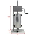 thumbnail image 7 of 32LB/15L Vertical Stainless Steel Sausage Stuffer Maker, Dual Speed Heavy Duty Meat Filler, With 4 Stainless Steel Sausage Tubes, Commercial & Home Use, 7 of 7