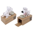 thumbnail image 4 of Dog Money Box, Meaningful Gift Puppy Money Bank  For Saving Money White Dog, 4 of 8