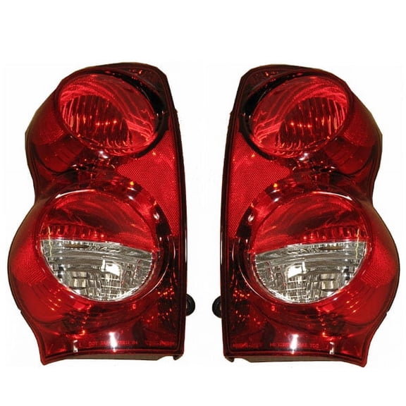 For 04-09 Durango Taillight Taillamp Brake Light Lens Housing w/o Bulb SET PAIR