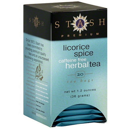 Stash Caffeine Free Herbal Licorice Spice Tea Bags, 20ct (Pack of 6)
