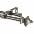 thumbnail image 3 of Central Design 5714-842D 0.625 in. Dia. Gavin Double Curtain Rod, Black - 84-120 in., 3 of 4