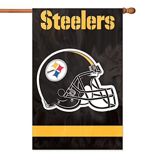 Bandera de los Pittsburgh Steelers NFL Party Animal para fiestas diseño de animales color negro