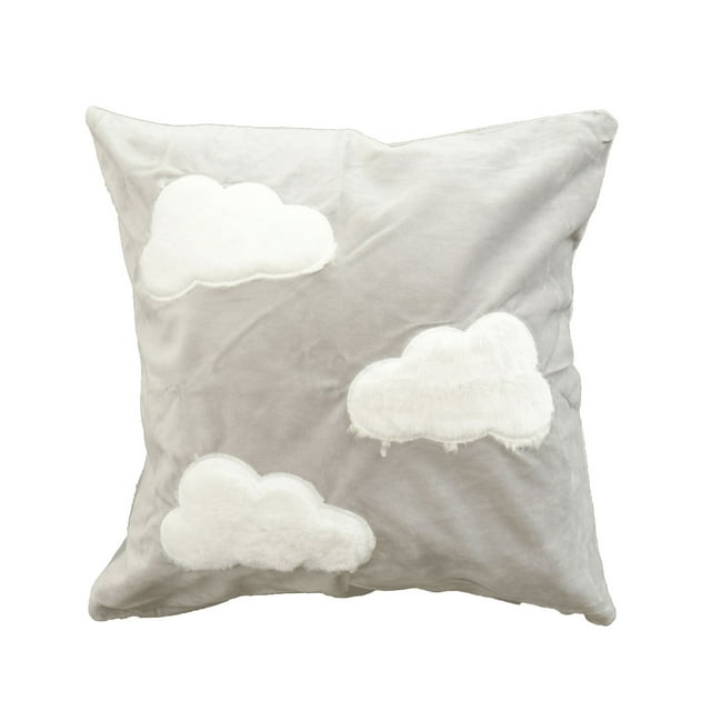 Paquete de 2 Fundas para cojín Decorativas 43x42cm ilios innova Nube gris