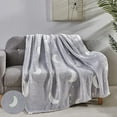 thumbnail image 2 of Elegant Comfort Glow in the Dark Lightweight Throw Blanket-All Season Decorative Perfect Gift for Kids Throw Blankets, 50 X 60 inches, Star Moon, 2 of 4