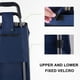 thumbnail image 2 of Moyic Bolsa de tela Oxford impermeable y resistente al desgaste de poliéster para carrito de compras, carrito de mano de 34cm de ancho Almacenamiento y organización del hogar PT Vino rojo raya, 2 of 6