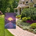 thumbnail image 2 of Yayeee Garden Flag 28" x 40" Double Sided Outdoor Yard Lawn Holiday Decorations, Blue Neon Road, 2 of 6