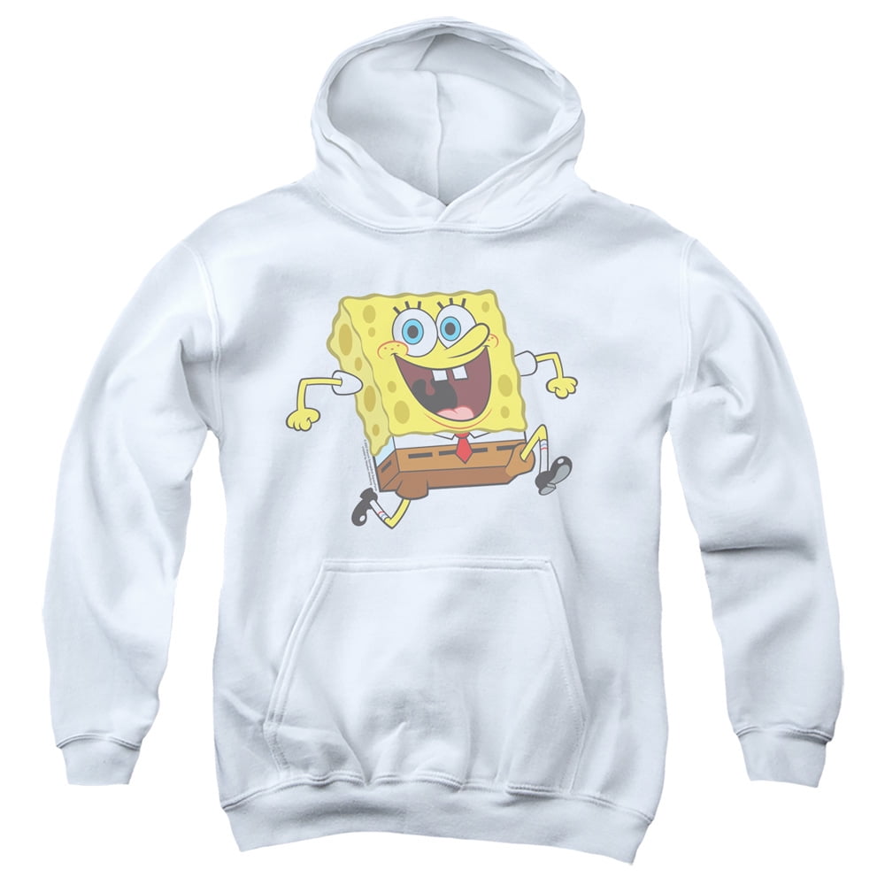 Spongebob Happy Running Spongebob Unisex Youth Pull-Over Hoodie ...