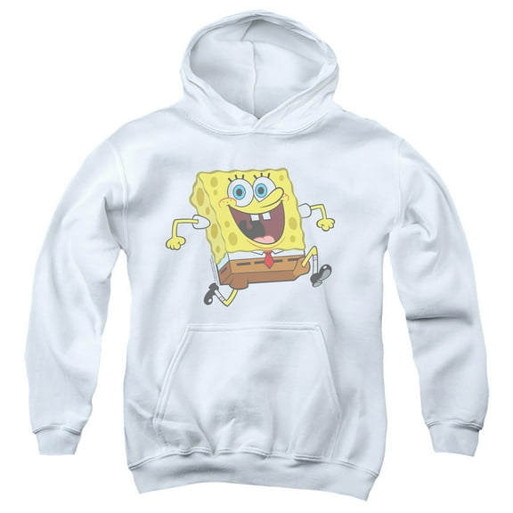 Spongebob Happy Running Spongebob Unisex Youth Pull-Over Hoodie