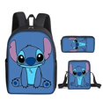 thumbnail image 4 of MINISO Disney Stitch Anime 3Pcs/Set Backpack Student School Shoulder Bag Kids Cute Travel Backpack Children Birthday Gift, 4 of 4